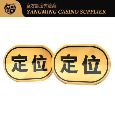 acheter Forme ovale d'or d'écran en soie de marqueurs imperméables de baccara pour des jeux de poker de casino fabrication en ligne