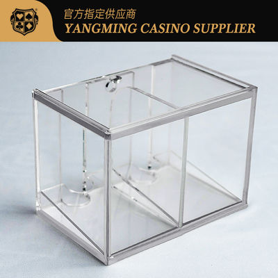acheter Boîte acrylique de baisse épaissie par usine en plastique transparente de support de marchand de cartes de plate-formes du transporteur 8 de cartes de jeu fabrication en ligne