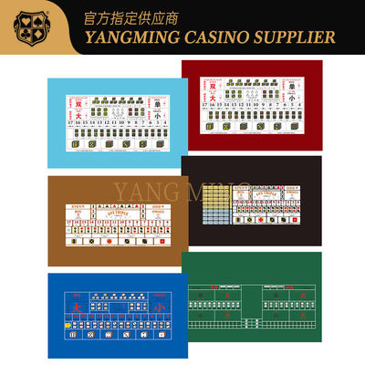 acheter Customizable Casino Sic Bo Tablecloth Durable 100% Polyester Fabric For Sic Bo Casino Tables fabrication en ligne
