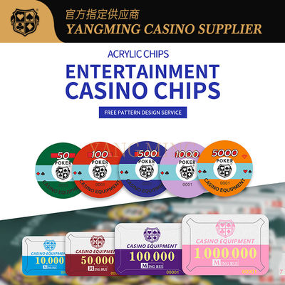 acheter Factory Customized Acrylic Poker Chips Designed For Casino Baccarat Games fabrication en ligne