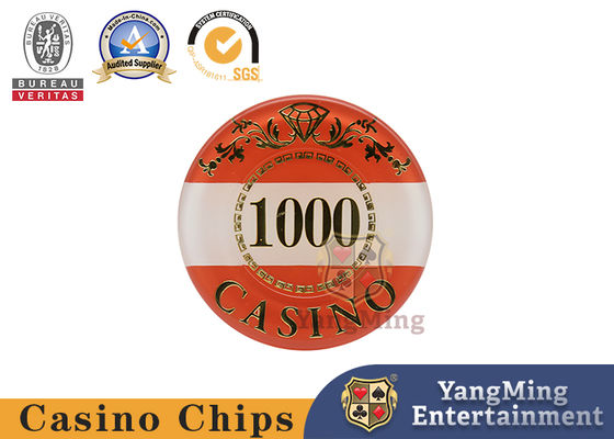 acheter Le tisonnier numéroté par style Chip Set Bright Color With de casino a adapté le logo aux besoins du client d'impression fabrication en ligne