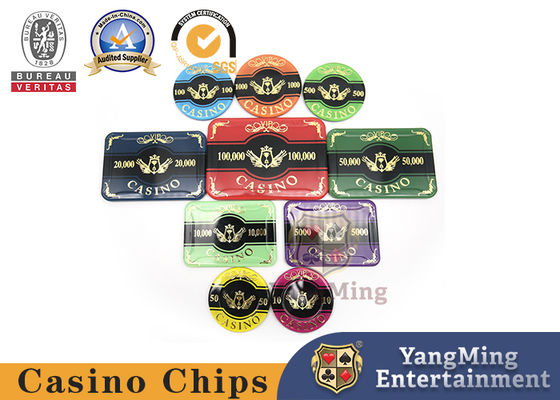 acheter tisonnier de bronzage de la meilleure qualité acrylique Chip Set For Entertainment du casino 760pcs fabrication en ligne