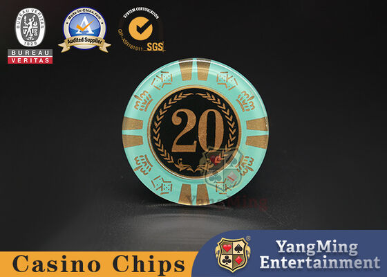 acheter Chips de poker de contrefaçon Chips de casino de cristal pour les jeux de hasard dédiés au casino fabrication en ligne