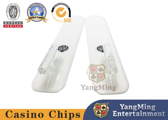acheter Jeu en plastique blanc de club de Logo Cards Shovel Casino Vip - cartes de jeu spécifiques RFID Chip Handle Shovel fabrication en ligne