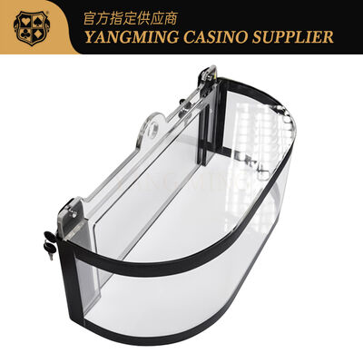 acheter L'acrylique épaississent le casino consacré Chips Dealer Holder de Tableau de Chips Carrier Roulette Wheel Gambling fabrication en ligne