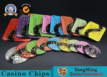 acheter Tisonnier final acrylique imprimable Chips Jeton Diameter de casino 81 * 56/94 * 66mm fabrication en ligne