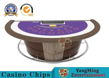 acheter Tableau superbe de luxe de nerf de boeuf de casino, bureau de jeu de poker de casino de 7 joueurs fabrication en ligne