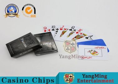 acheter 100 cartes de jeu imperméables de casino de Texas Holdem 100% pour le paquet adapté aux besoins du client par divertissement fabrication en ligne