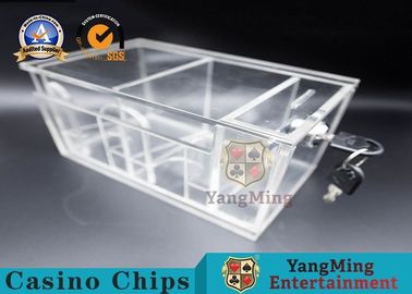 acheter Deux côtés enferment dans une boîte le support acrylique d'écart de tisonnier de plate-forme du jeu 8 avec des serrures fabrication en ligne