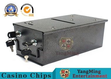 acheter Taille 225*123*120mm de boîte de support d'écart en métal de plate-forme du principal 8 de Tableau de tisonnier de baccara de casino fabrication en ligne