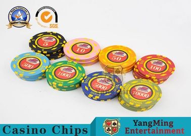 acheter jetons de poker du casino 600pcs réglés avec le type UV fait sur commande de circulaire de logo fabrication en ligne