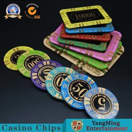 acheter Anti- contrefaçon des jetons de poker en cristal/des jetons de poker rectangulaires pour le casino fabrication en ligne