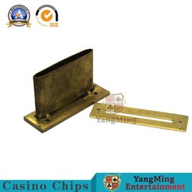 acheter Accessoires de jeu de casino d'acier inoxydable jouant le support en laiton d'astuce de Chip And Bill Drop Slot de tisonnier de fente anodisé par Tableau fabrication en ligne