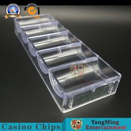acheter Tisonnier en aluminium entièrement clair Chip Case With Tray Fix 100 puces rondes fabrication en ligne