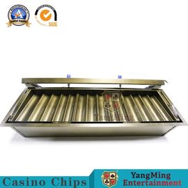 acheter Casino Chip Holder For Round Poker Chip And Plaque de double couche en métal de 14 rangées fabrication en ligne
