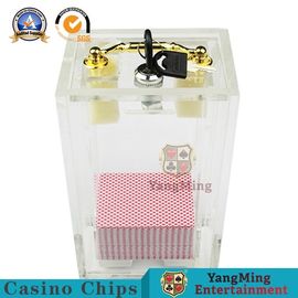 acheter Transporteur de jeu de cartes de jeu de jeux de Tableau en métal de serrure d'écart de support de baccara de tigre acrylique de dragon pour 8 plate-formes fabrication en ligne