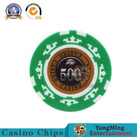 acheter les ensembles le Texas de jetons de poker de diamant de casino de 45mm les jugent argile du tisonnier 13.5/G composés avec le métal intérieur fabrication en ligne