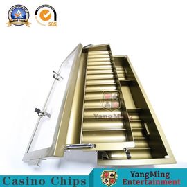 acheter 15 matériel du fer +Lacquer de support de plateau de puce de casino des rangées 600-800pcs fabrication en ligne