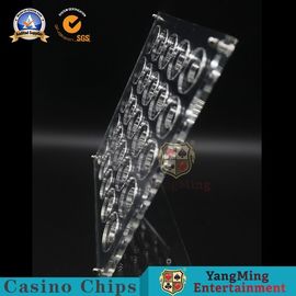 acheter le casino Chips Acrylic Horizontal Section Carrier de panneau d'affichage de diamètre de 40mm a épaissi 20pcs de raffinage fabrication en ligne