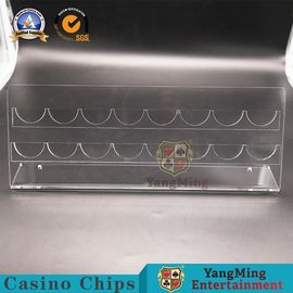acheter Plein Tableau transparent Chips Display Horizontal Section Casino de roue de roulette autour de Chips Rake fabrication en ligne