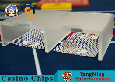 acheter Double - bouton mat translucide ouvert de cartes de jeu de plate-forme de l'acrylique 1-2 d'accessoires de Tableau de casino fabrication en ligne