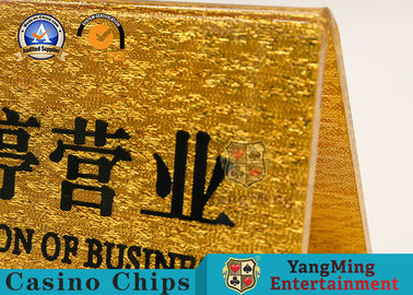 acheter Fil acrylique d'or découpant le plat réglé d'affaires de nombre de Tableau de carte de Tableau de dîner de café d'hôtel de marque de pièce de VIP fabrication en ligne