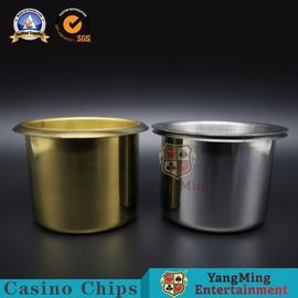 acheter Les accessoires de jeu de Tableau de couleur d'argent d'or de cendrier en métal de Tableau arrosent la tasse avec la couverture fabrication en ligne