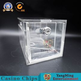 acheter de 200*115*115mm de tisonnier d'écart de support transporteur clair de carte de jeu complètement avec la serrure en métal fabrication en ligne