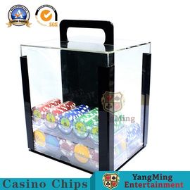 acheter RFID de jeu Chips Acrylic Carrier Portable Poker Chip Holder With Tray For 1000 jetons de poker de casino des PCs 40mm fabrication en ligne