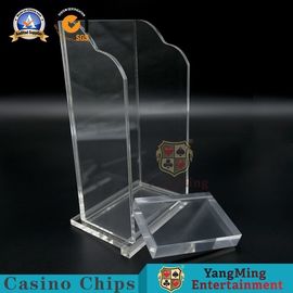 acheter La carte de jeu de plate-formes du plastique 8 jettent les accessoires consacrés de jeux de Tableau de tisonnier de casino de support/boîte fabrication en ligne