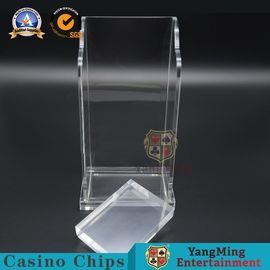 acheter Transporteur standard d'écart de cartes de jeu de pleine de revendeur plate-forme acrylique claire du porte-cartes 8 fabrication en ligne