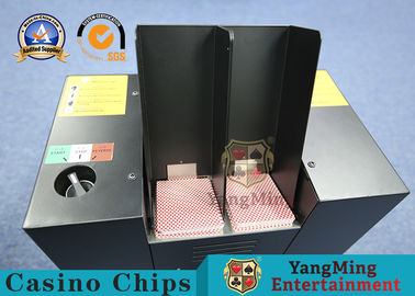 acheter Machine de permis jetée par cartes noires automatiques de tisonnier de défibreur de cartes de jeu de casino en métal de couleur fabrication en ligne
