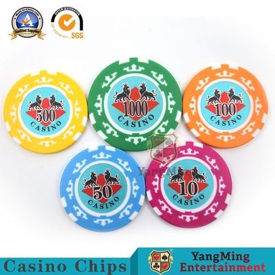 acheter ABS américain Clay Texas Hold ils puce de Anti-contrefaçon d'autocollant consacré de casino de couronnes des PCs huit du jeu de puces 760 de tisonnier fabrication en ligne