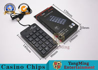 All Black Poker Table Dedicated Wireless Keyboard For Single SystemUSBConvenient Manual Input Professional Silent Keypad