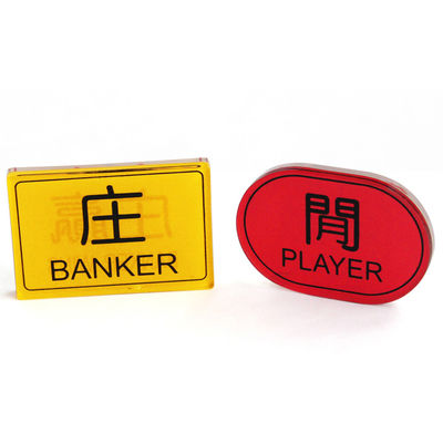 acheter Positionnement libre de Tableau de tisonnier de panneau de haut de transparent de Crystal Acrylic d'impression recto-verso de baccara de jeu casino de Tableau fabrication en ligne