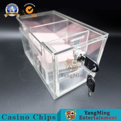 acheter 8 paires de jeu de carte de boîte à cartes jetée acrylique épaisse entièrement transparente fabrication en ligne