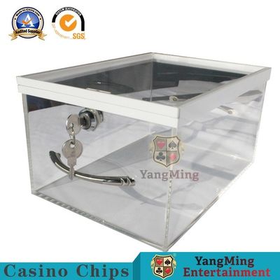 acheter Accessoires acryliques transparents de jeu de casino avec le tiroir de serrure fabrication en ligne