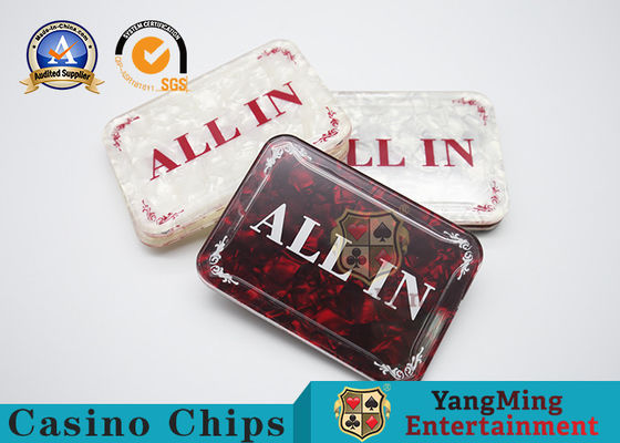 acheter Place de estampillage chaude rouge et blanche plaçant la carte Texas Hold ils accessoires professionnels de Tableau de jeu TOUT DANS la marque de revendeur fabrication en ligne