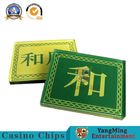 Crystal Casino Game Accessories Yellow Green Square Game Cards Double Side