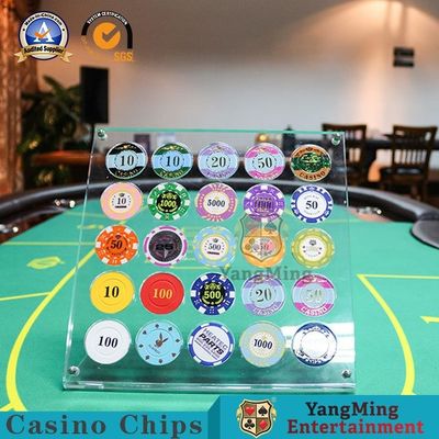 acheter Accessoires en plastique de jeu de casino tisonnier anti Chip Display Stand de contrefaçon de 30 morceaux fabrication en ligne
