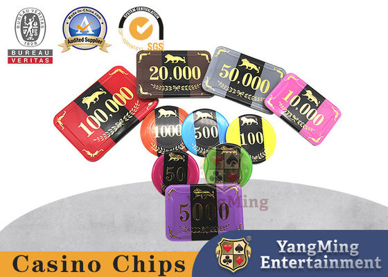 acheter Trois puces de contrefaçon acryliques de casino de la couche anti RFID fabrication en ligne