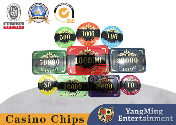acheter 760PCS anti casino de contrefaçon de luxe en plastique de estampillage chaud Chip Set fabrication en ligne