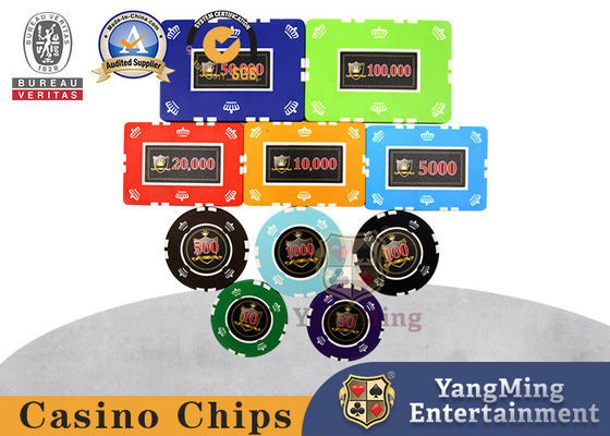 acheter tisonnier Chip Set de casino de 49mm Clay Stickers Professional fabrication en ligne