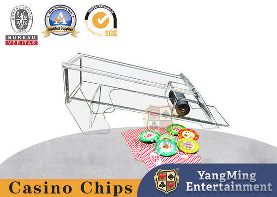 acheter Entièrement transparent épaissi 8 ensembles de Shuffler acrylique de marchand de solitaire de tisonnier fabrication en ligne