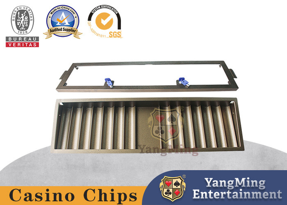 acheter Casino à une seule couche Chip Tray Ceramic Clay Material de serrure de fer industriel en métal double fabrication en ligne