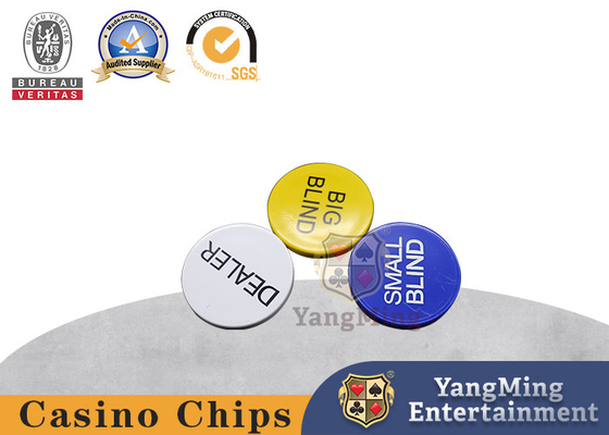 acheter 3 boutons professionnels de marchand de Texas Holdem Poker 2Inch de casino fabrication en ligne
