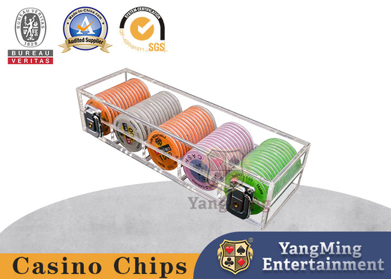 acheter Casino Chip Holder For Poker Table du morceau 50mm du principal 100 de Tableau de nerf de boeuf fabrication en ligne