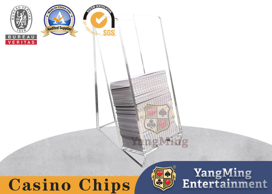 acheter Boîte de cartes abandonnée en acrylique 8 paires Texas Hold'Em Baccarat Design Table de jeu fabrication en ligne