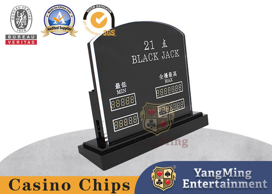 acheter L'acrylique importé a découpé Jack Casino Gambling Chips noir fabrication en ligne