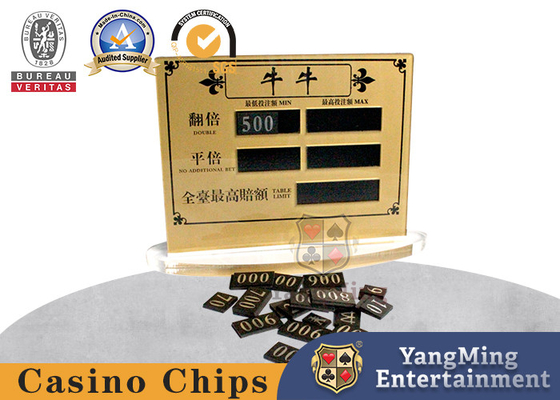 acheter Casino Bull Poker Table Limited carte rouge écran acrylique plastique peut être personnalisé fabrication en ligne